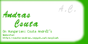 andras csuta business card